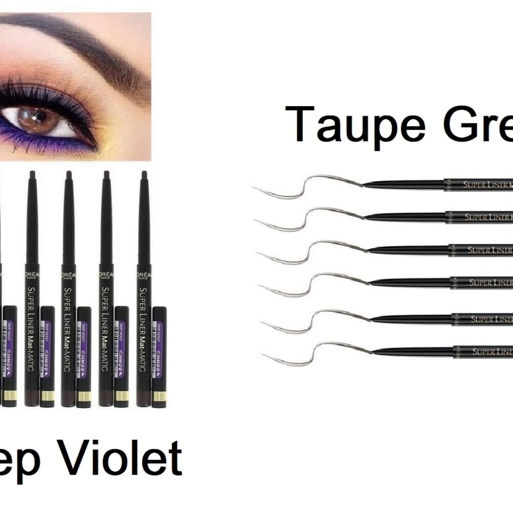 L'Oreal Paris Super Liner Mat-MATIC Eyeliner 6 Pack PICK COLOR Waterproof